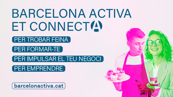 La imatge de la campanya de Barcelona Activa