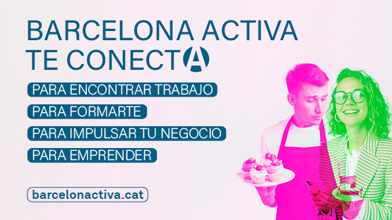 La imagen de la campaña de Barcelona Activa