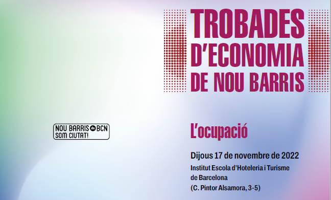 Cartel de las III Jornadas de Promoción Económica en Nou Barris