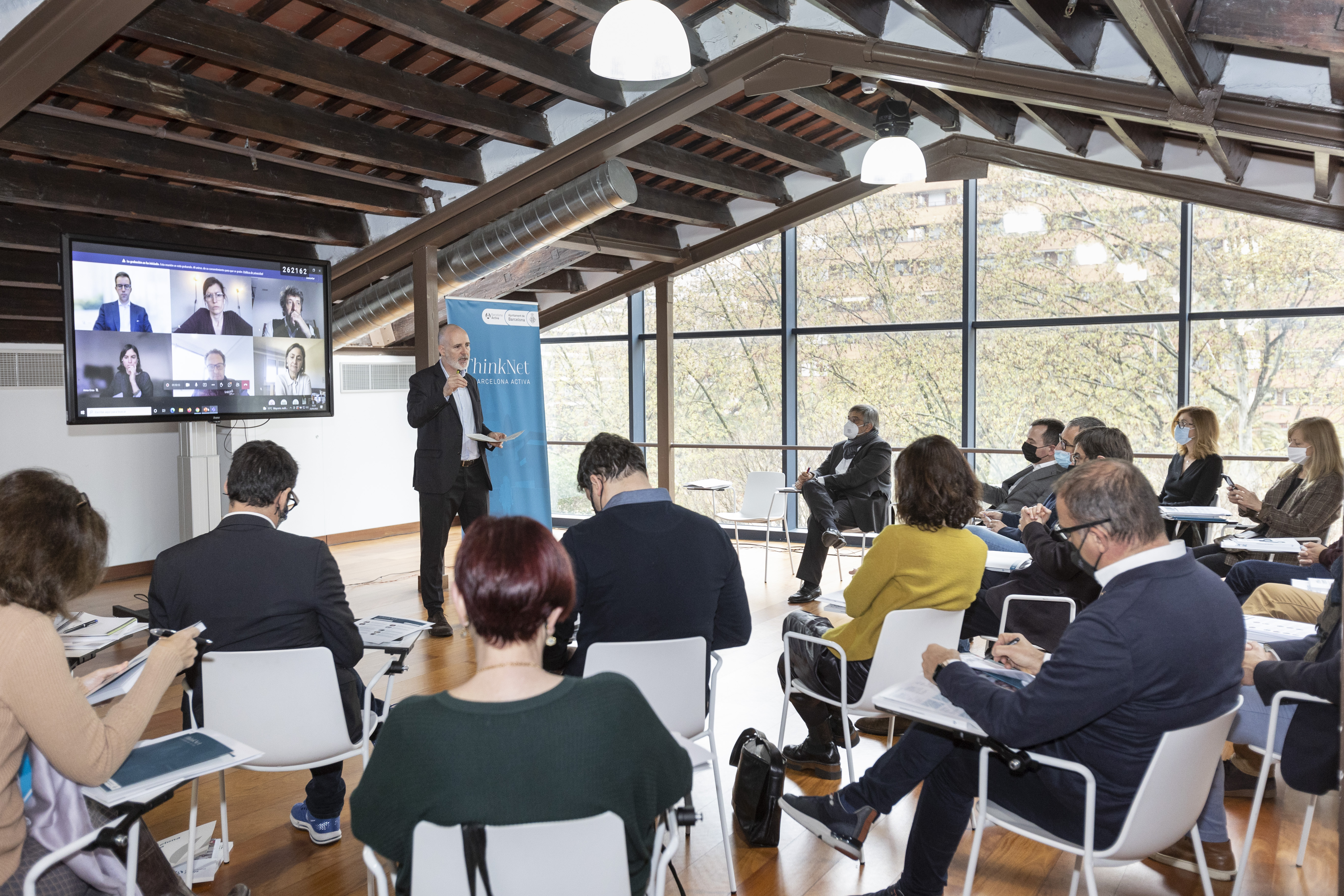 Un momento del primer encuentro del grupo motor del ThinkNet