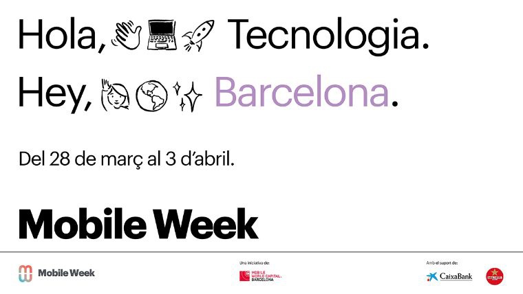 Cartell de la Mobile Week Barcelona 2022