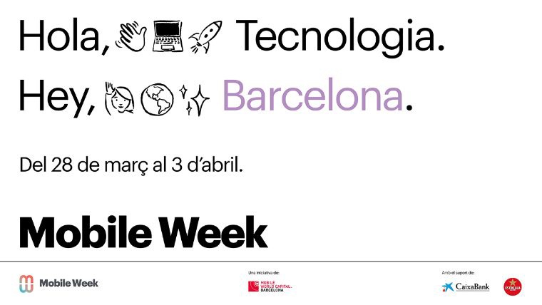 Póster de la Mobile Week Barcelona 2022