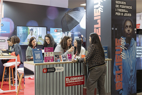 Barcelona Activa participates once again in the Saló de l'Ensenyament (Education Fair) to bring services and programmes closer to young people