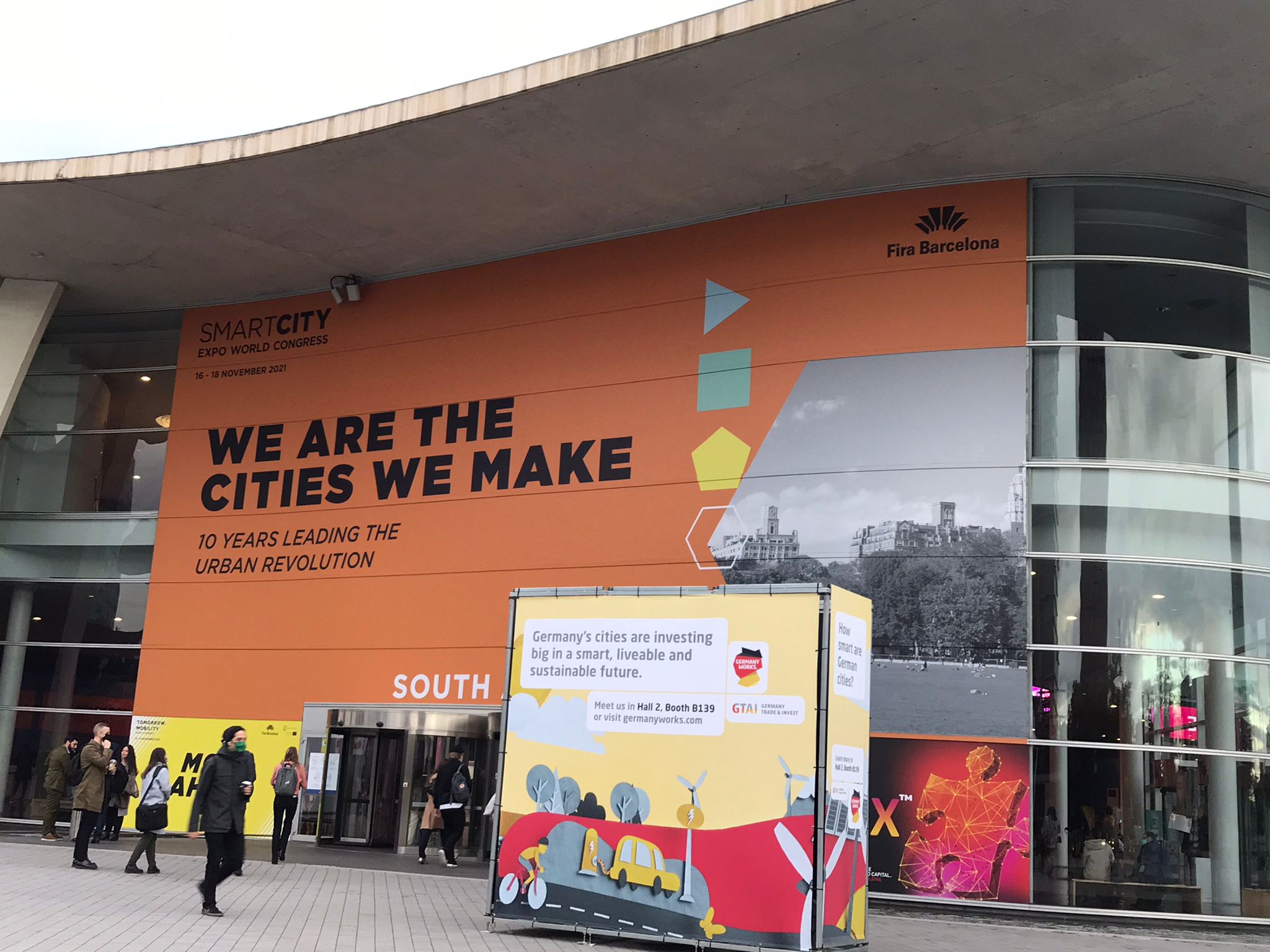 The entrance of the international congress Smart City Expo