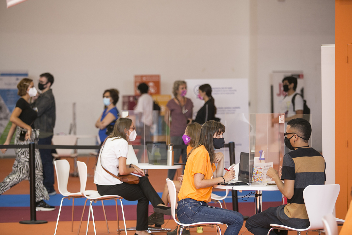 A counselling space at the previous edition of BIZ Barcelona-Saló de l'Ocupació