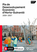 Portada del Pla de Desenvolupament Econòmic d'Horta-Guinardó 2024-2027