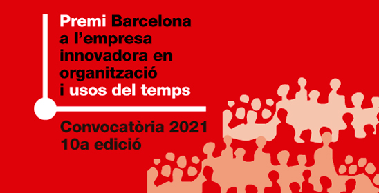 Cartel del premio Barcelona a la Empresa Innovadora en Organitación y Usos del Tiempo