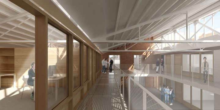Bloc4BCN, en Can Batlló, acoge el nuevo espacio de referencia para la promoción económica, la ocupación y la capacitación tecnológica en el distrito.