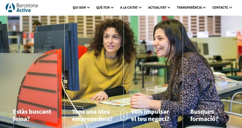 Barcelona Activa launches its new website