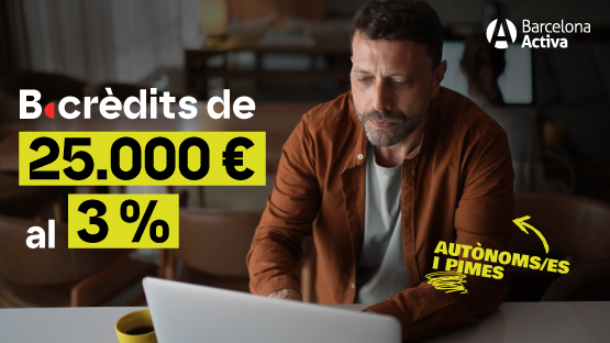 El programa combina crèdits avalats per l’ICF i Avalis amb una subvenció municipal de 25.000€ per reduir els costos financers i facilitar fins a 160 projectes empresarials a Barcelona.