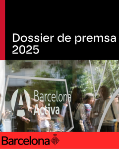 Portada del Dossier de premsa de Barcelona Activa