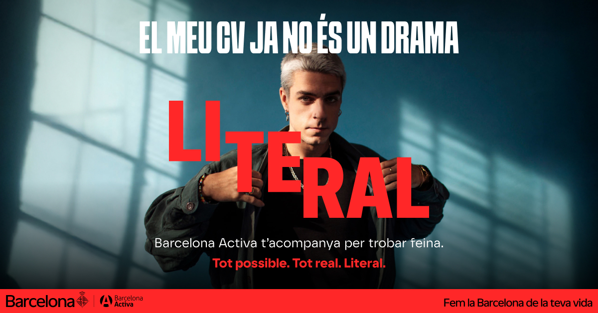 “Literal”, nueva campaña de Barcelona Activa para acercar sus servicios a los jóvenes